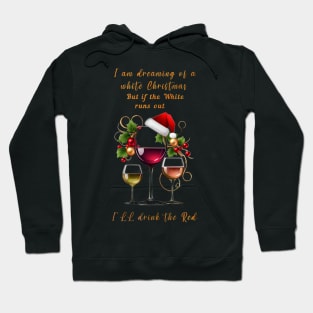 Christmas funny wine design Hoodie